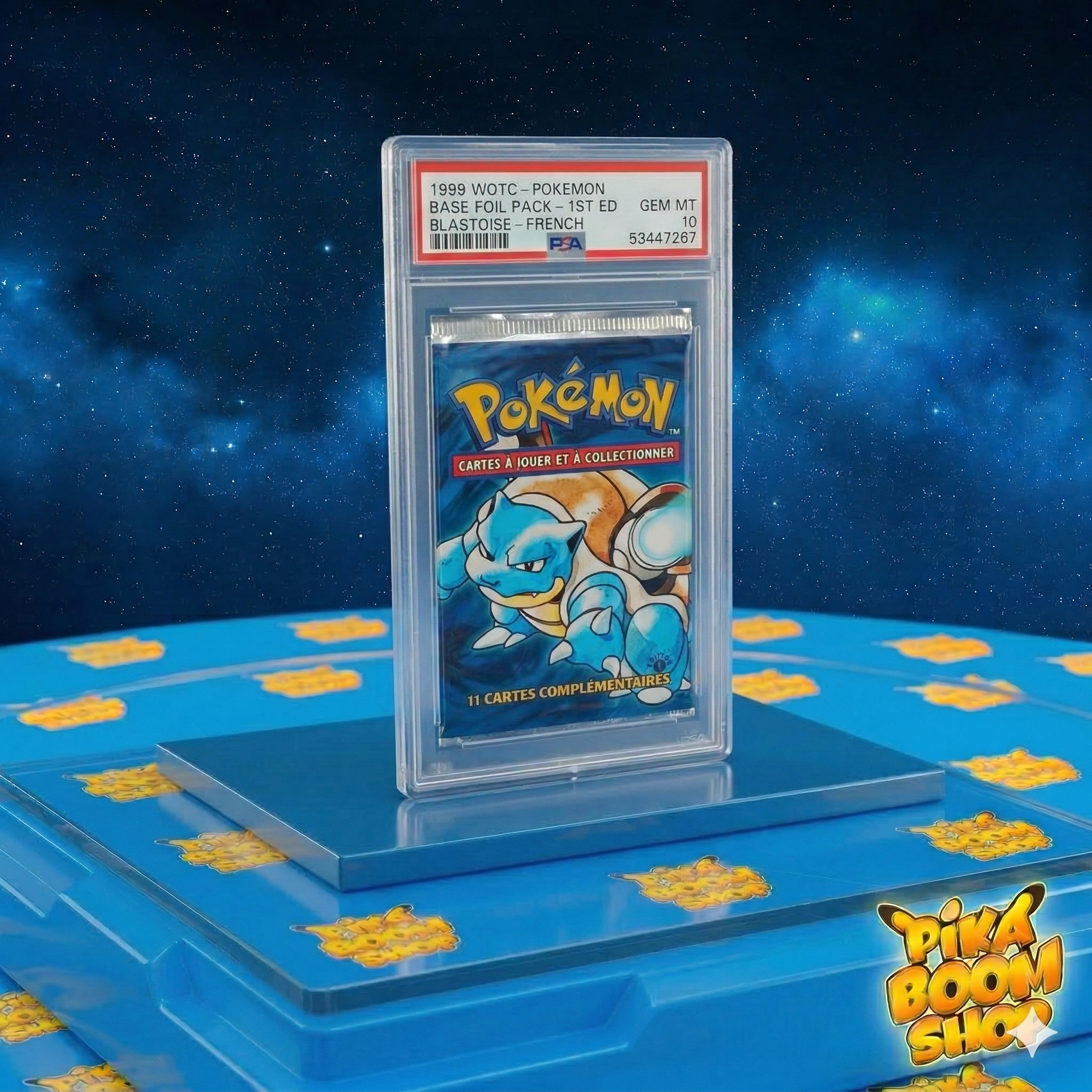 Booster Pokémon SDB Édition 1 - Illustration Tortank - PSA 10